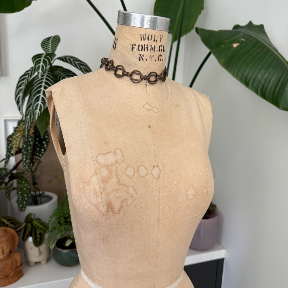 Lulu Frost Brass Chain Link Choker - Picture 2 of 4